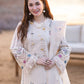 Qalamkar - 3PC Lawn Embroidered Shirt with Embroidered Net Dupatta (Unstitched)-VM260