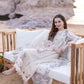 Qalamkar - 3PC Lawn Embroidered Shirt with Embroidered Net Dupatta (Unstitched)-VM260