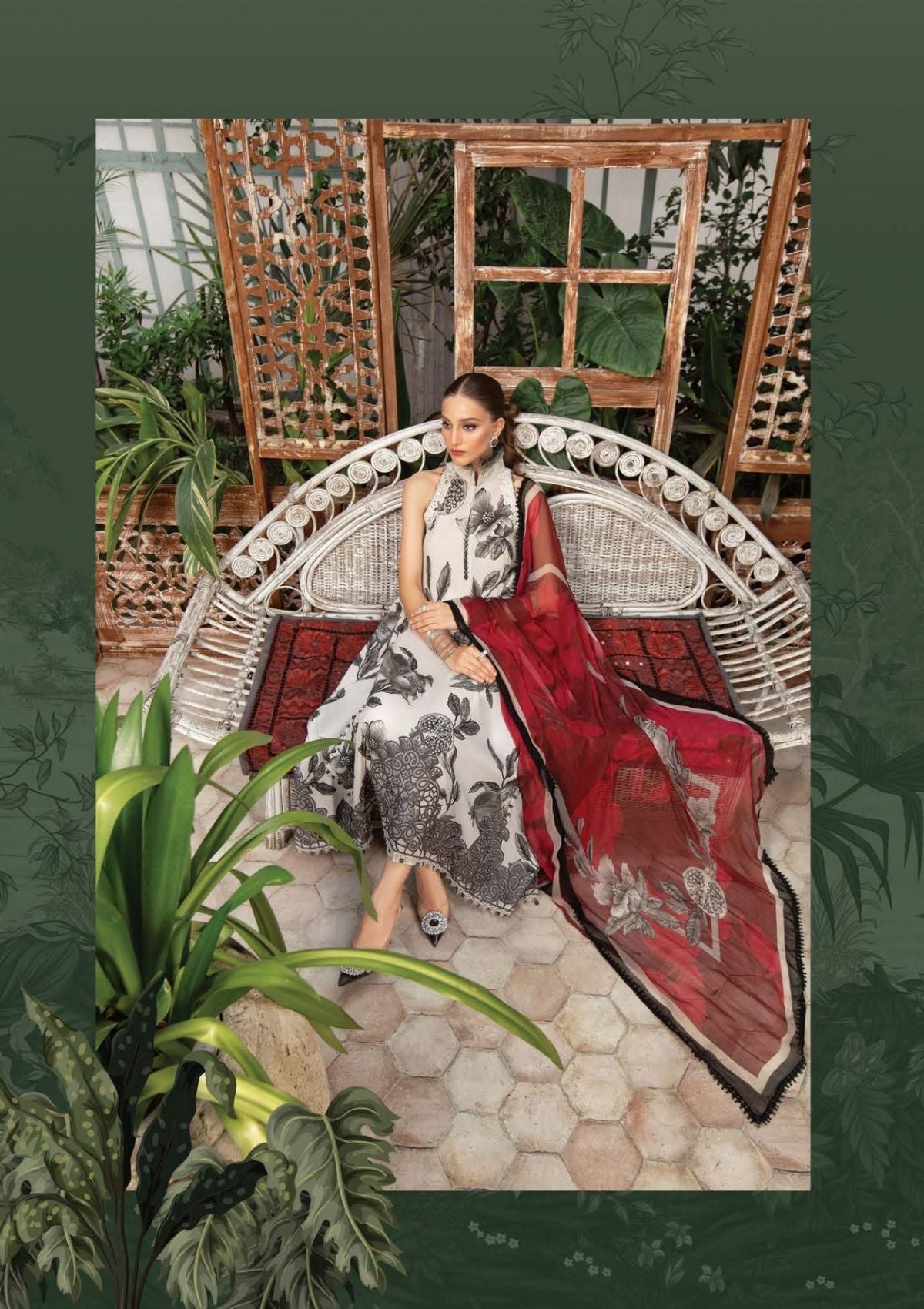 3PC LAWN-M.PRINTS-VM3195