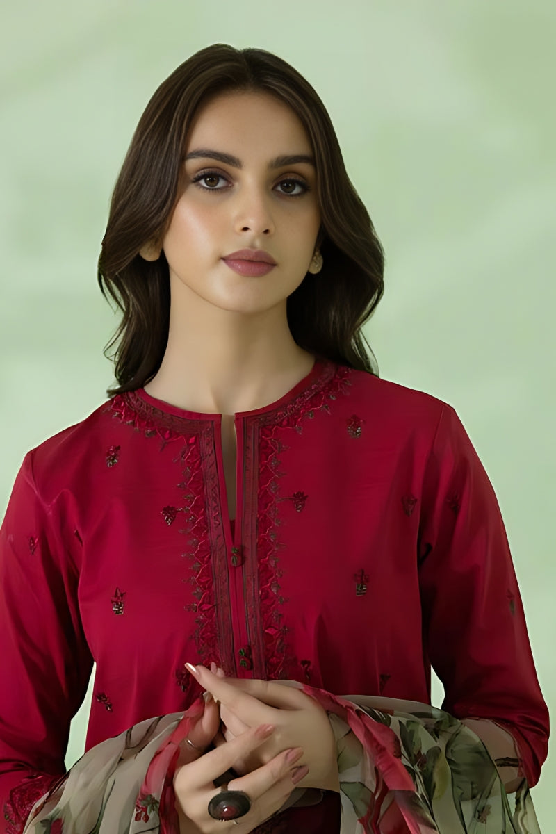 3PC-LAWN EMBROIDERED SUIT-VM3162
