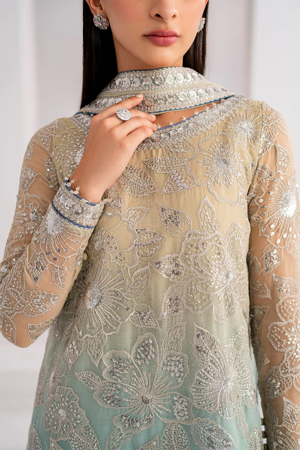 EMBROIDERED CHIFFON UC-3052-VM371