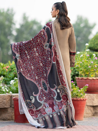 3PC -EMBROIDERED DHANAK SUIT-VM1304