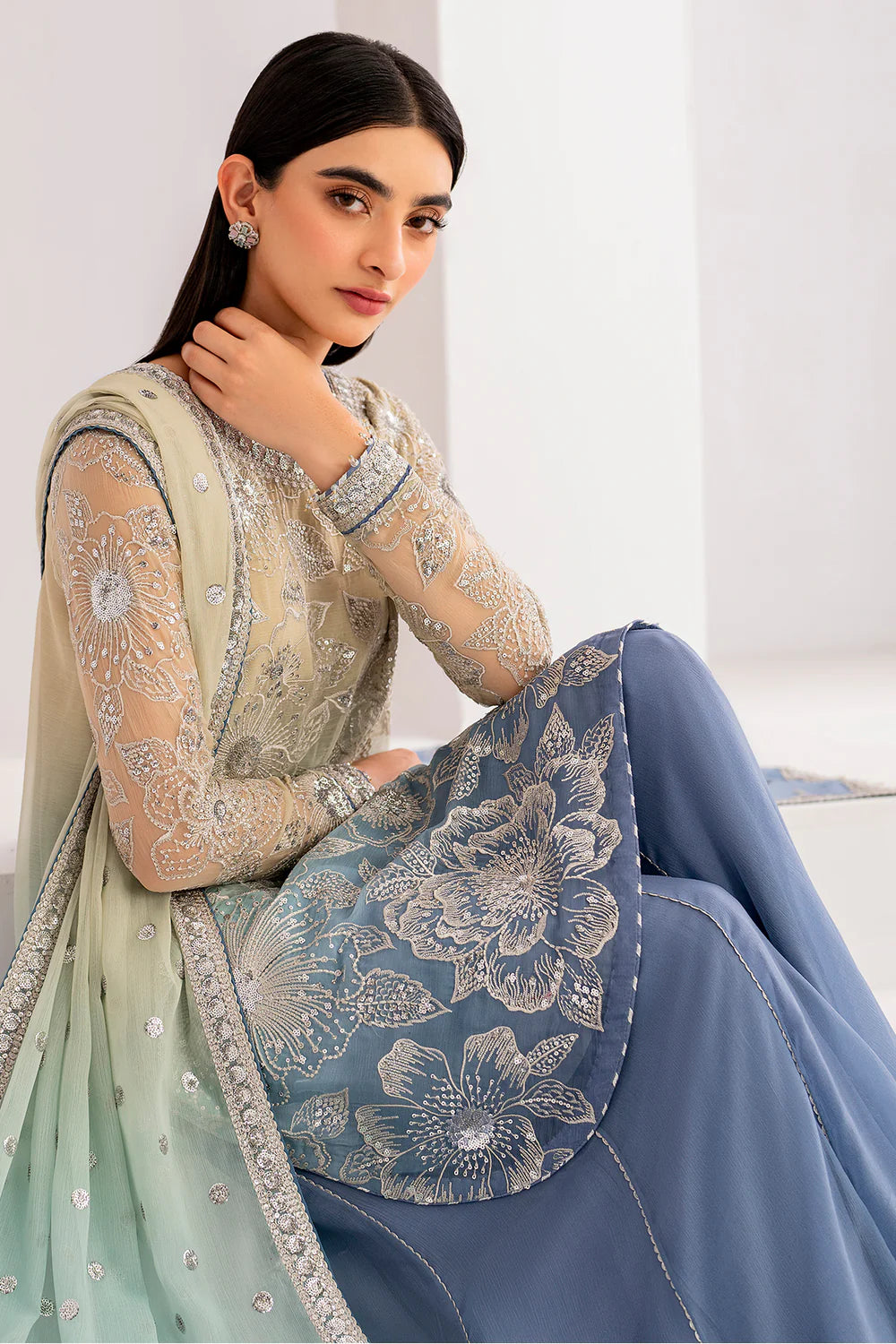 EMBROIDERED CHIFFON UC-3052-VM371