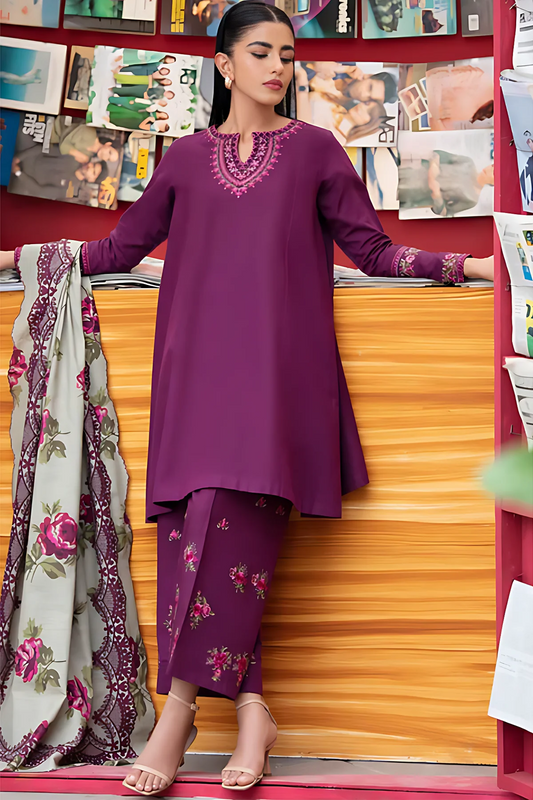 3PC-LAWN EMBROIDERED SUIT-NISHAT-VM191