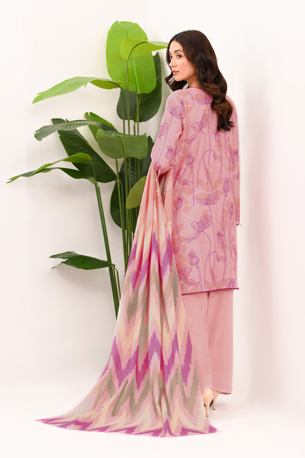3 Piece Unstitched Printed Lawn Suit | BRQ-2514-A