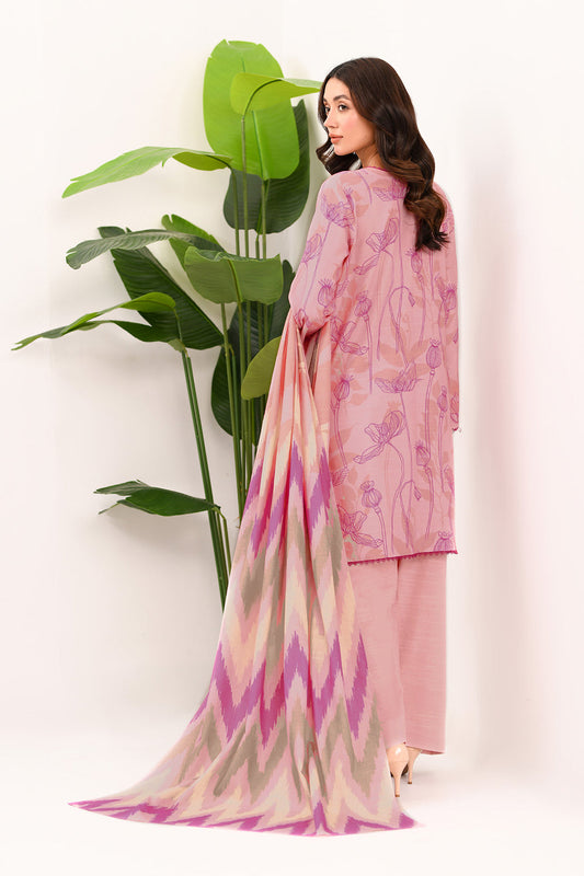 3 Piece Unstitched Printed Lawn Suit | BRQ-2514-A