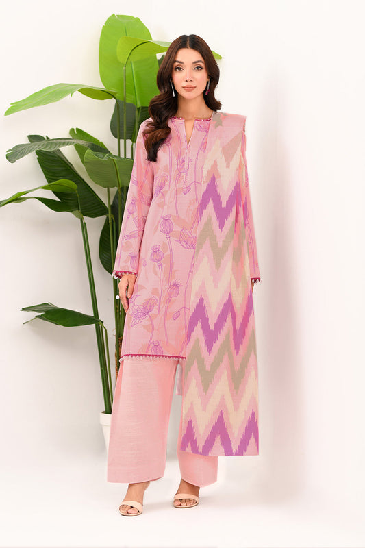 3 Piece Unstitched Printed Lawn Suit | BRQ-2514-A