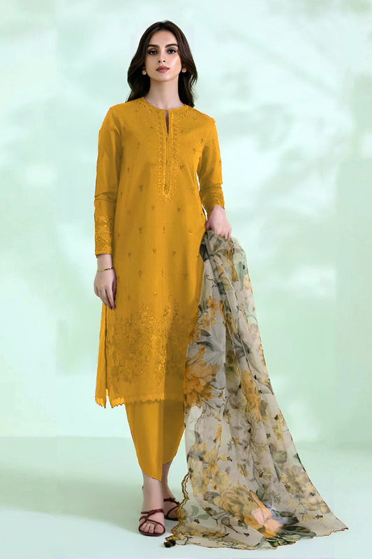 3PC-LAWN EMBROIDERED SUIT-VM3163
