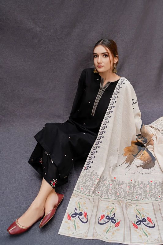 3PC-LAWN EMBROIDERED SUIT-MYSTIC-VM180