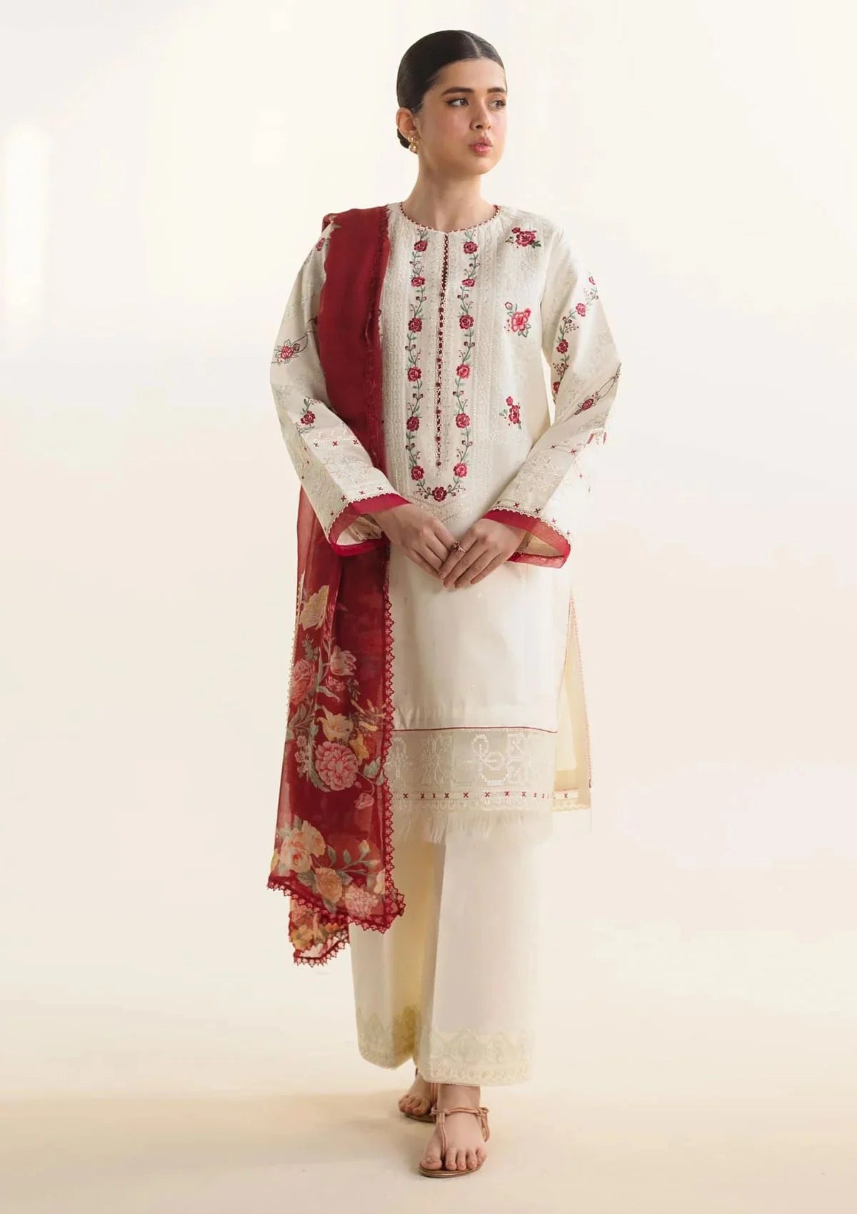 3PC-LAWN EMBROIDERED SUIT-CZV2#6A - AYRA-VM3175