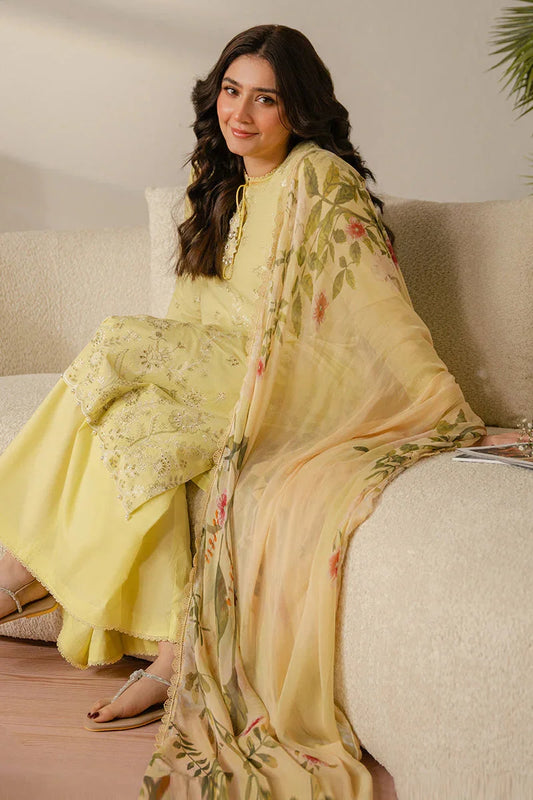 Cross Stitch - 3PC Lawn Embroidered Shirt with Printed Lawn Dupatta (Unstitched)-VM479