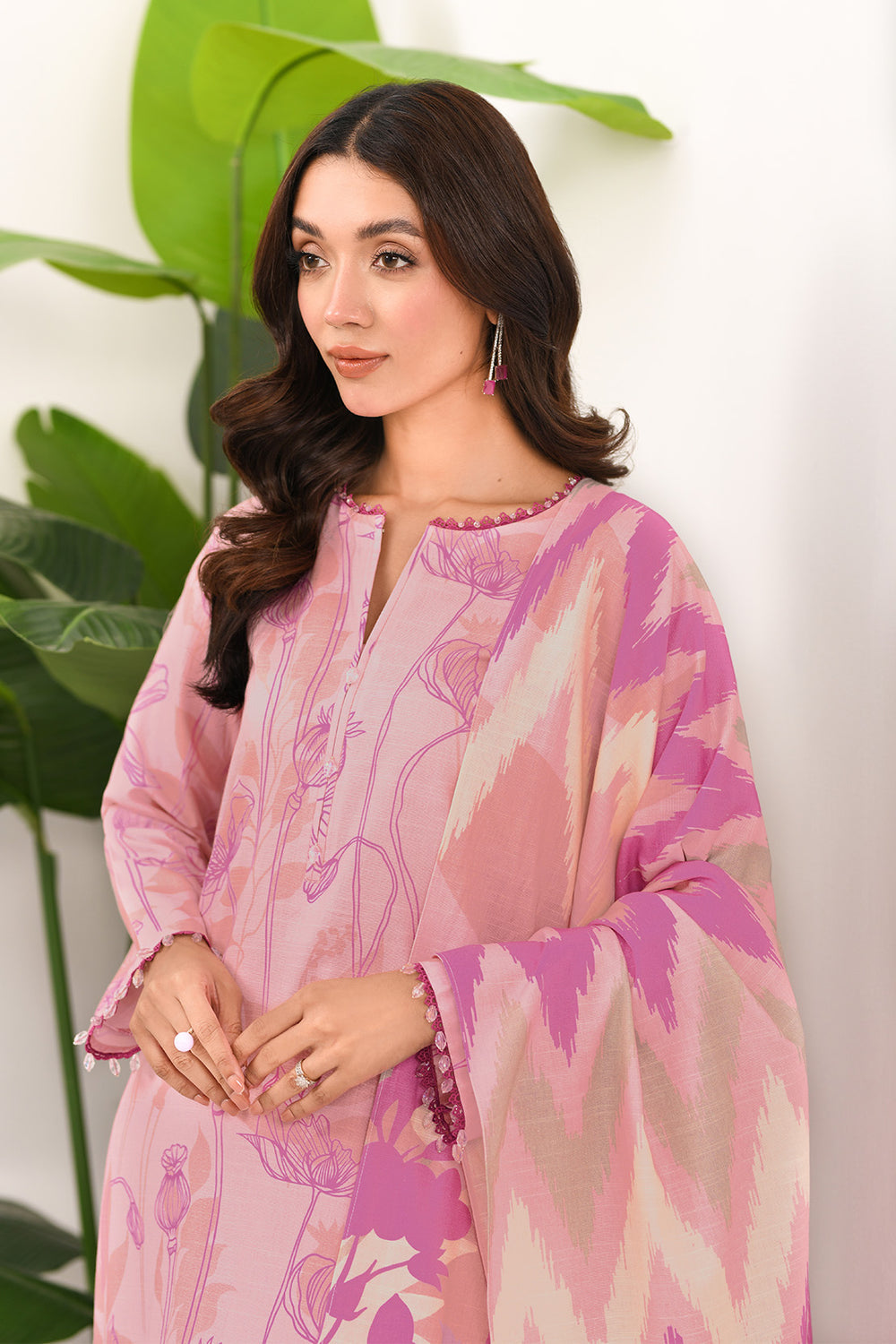 3 Piece Unstitched Printed Lawn Suit | BRQ-2514-A