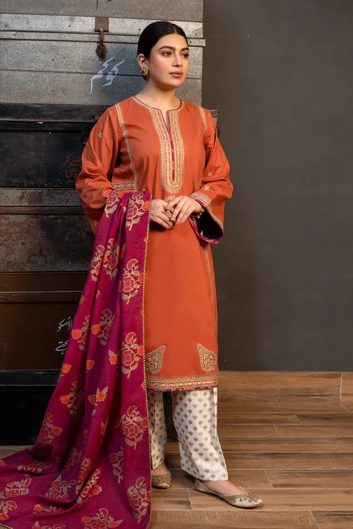3PC-LAWN EMBROIDERED SUIT-KOKUM-VM3155