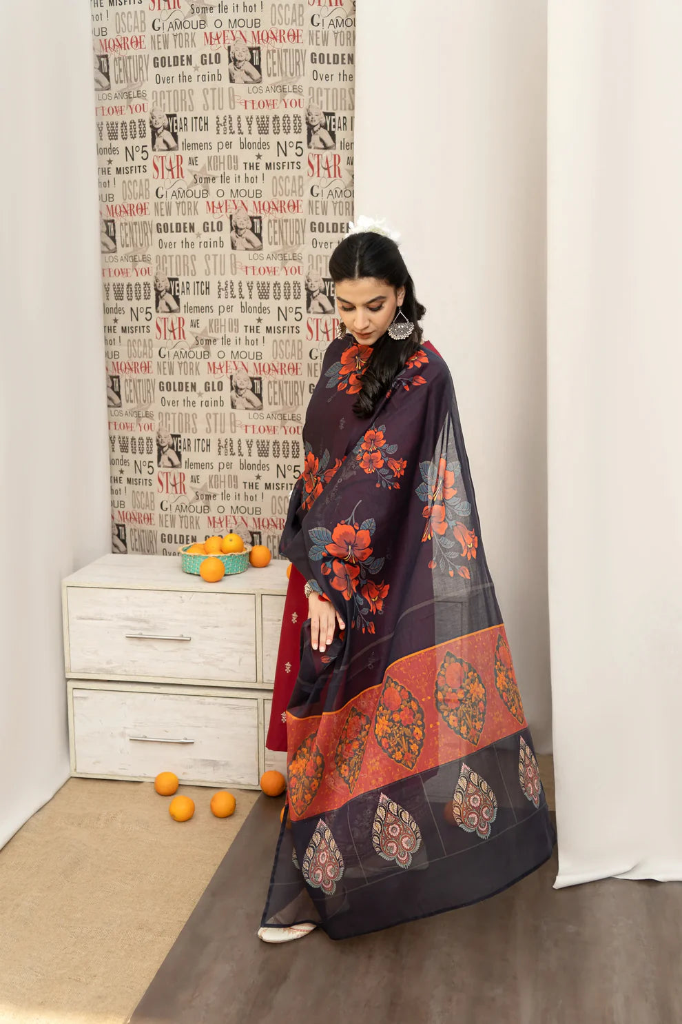 3PC-LAWN EMBROIDERED SUIT-URGE-VM3204