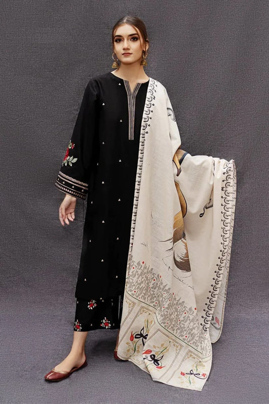 3PC-LAWN EMBROIDERED SUIT-MYSTIC-VM317