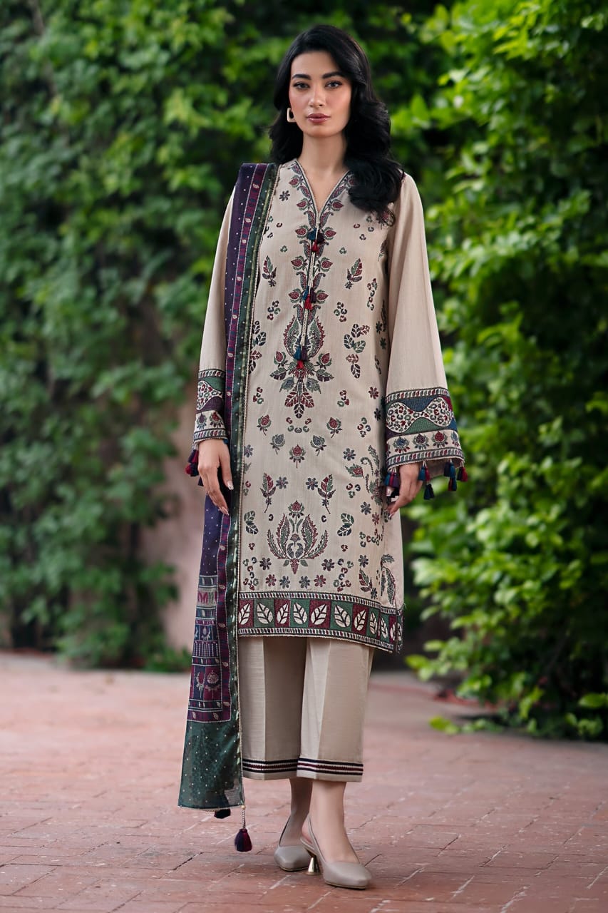 3PC-EMBROIDERED DHANAK-VM314