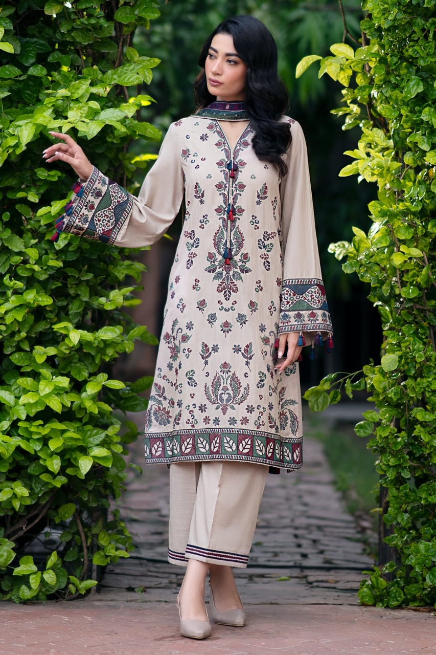 3PC-EMBROIDERED DHANAK-VM314