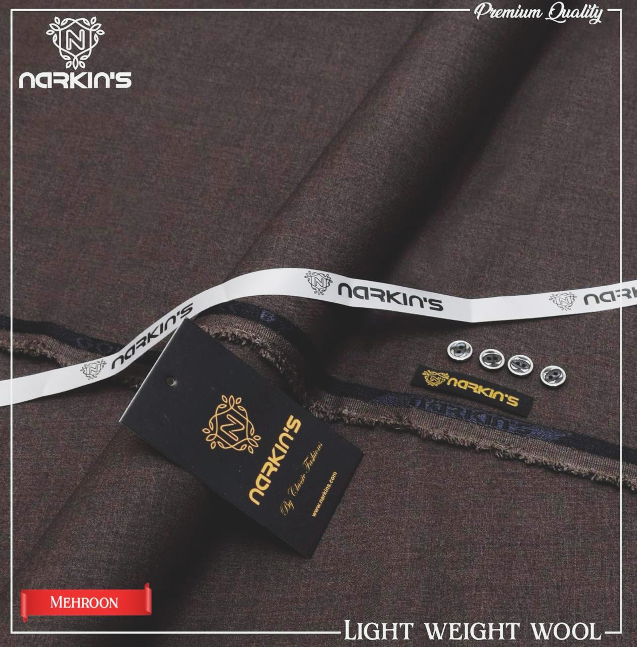 NARKINS MEN-(LIGHT WEIGHT WOOL)-VM344