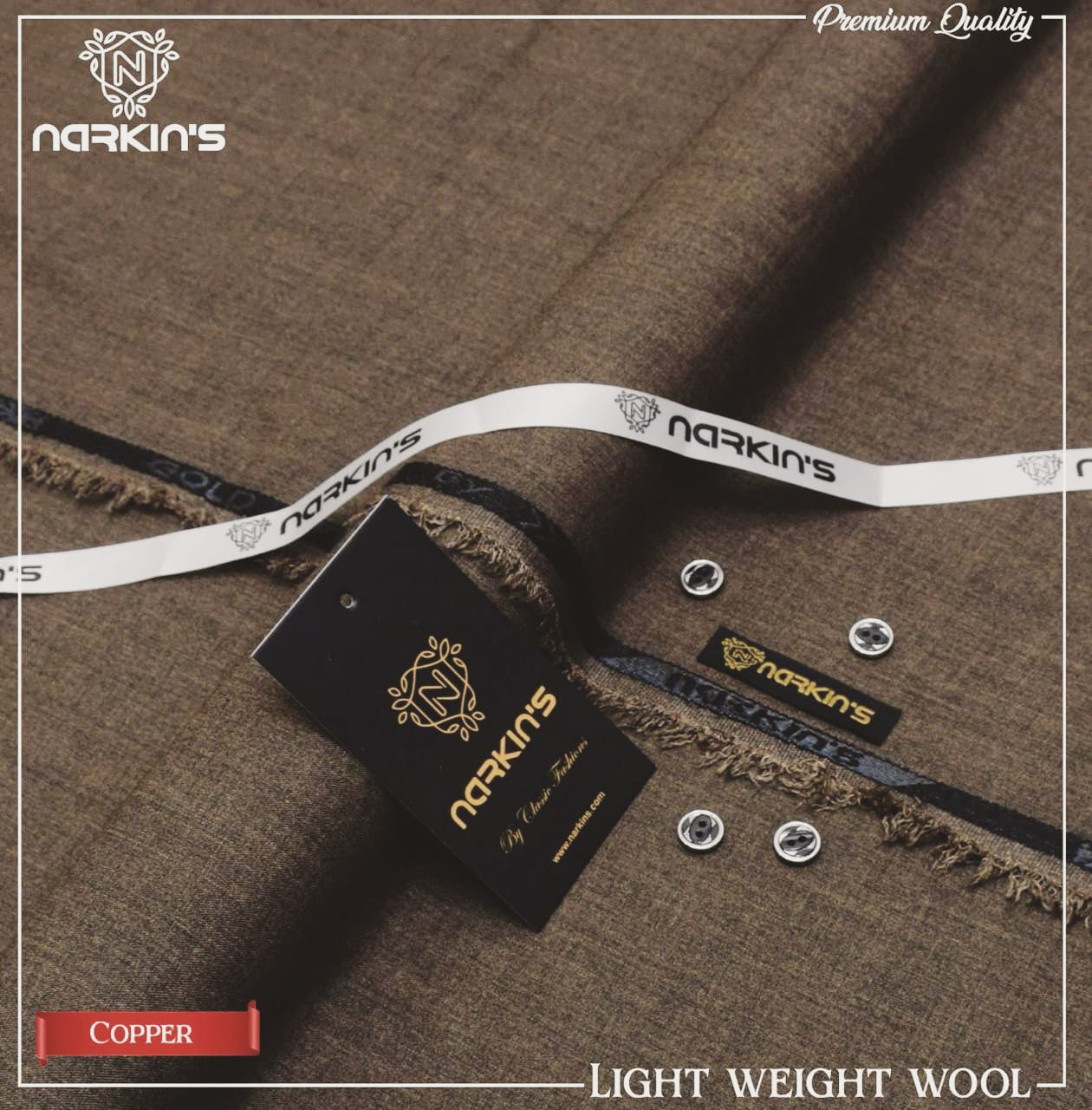 NARKINS MEN-(LIGHT WEIGHT WOOL)-VM344
