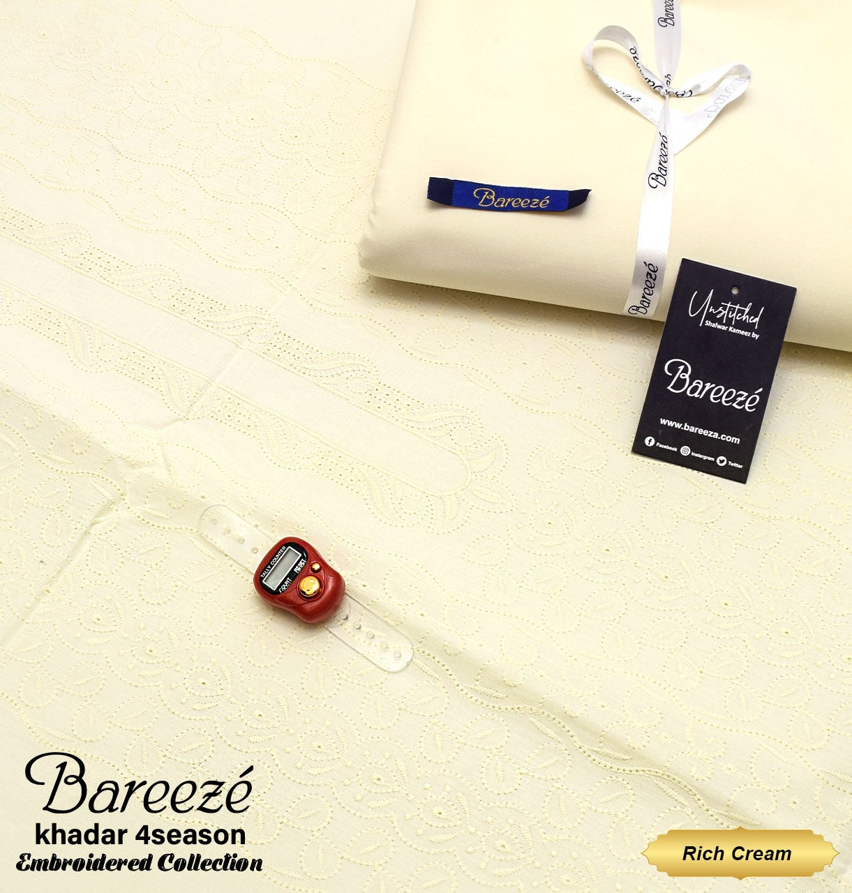 BAREEZE MEN LUXURY KHADDAR (EMBROIDERED)-VM342