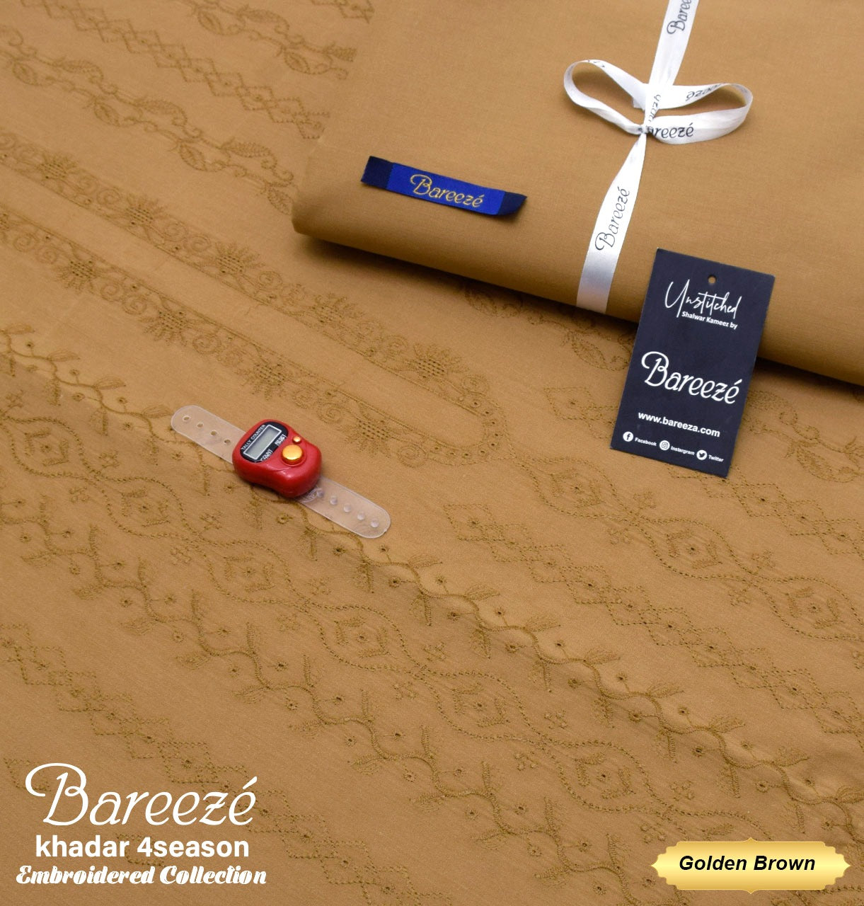 BAREEZE MEN LUXURY KHADDAR (EMBROIDERED)-VM342