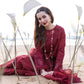 3PC-LAWN EMBROIDERED SUIT-QALAMKAR-VM3172