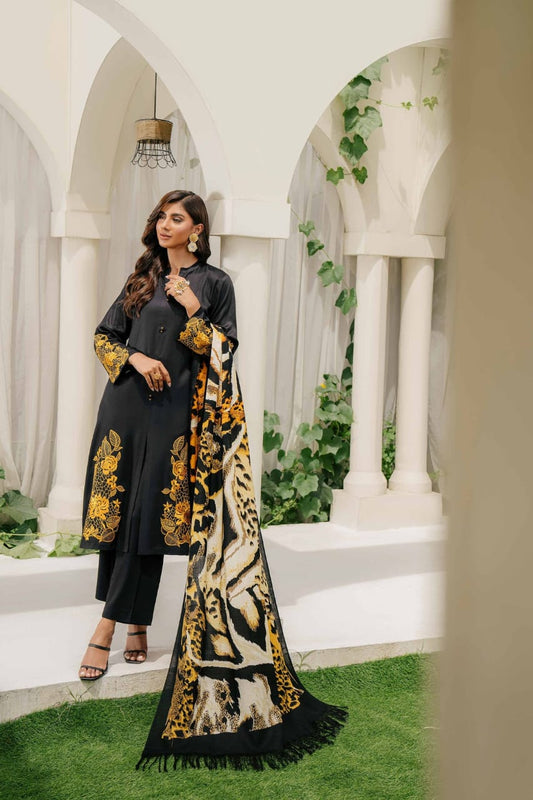 3PC-LAWN EMBROIDERED SUIT-VM3177