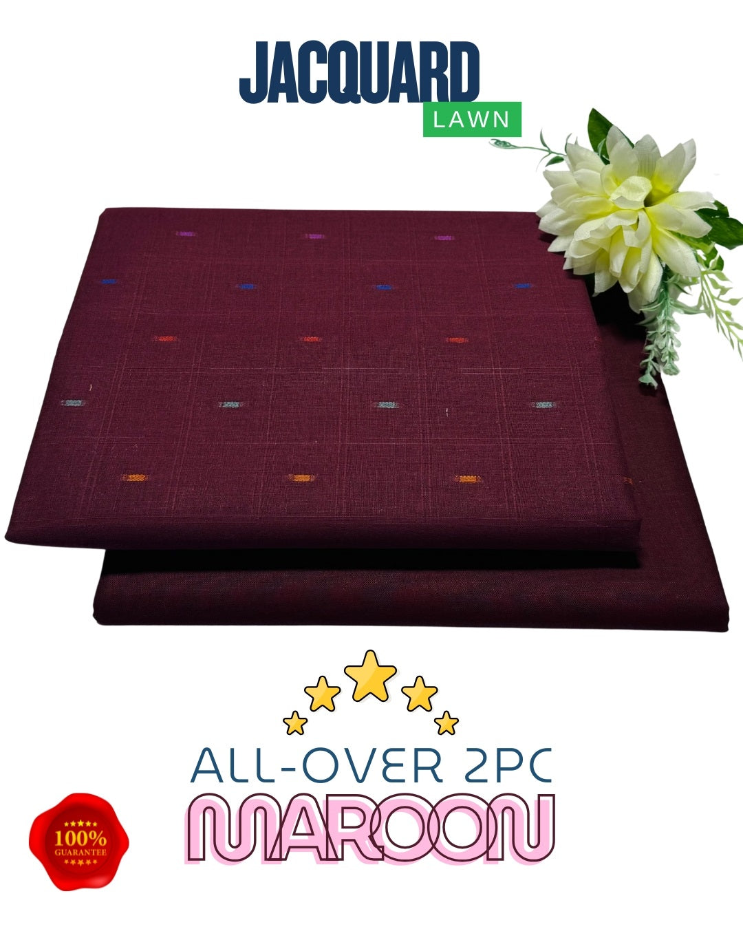 JACQUARD LAWN 2PC (DOTTED)-VM1011