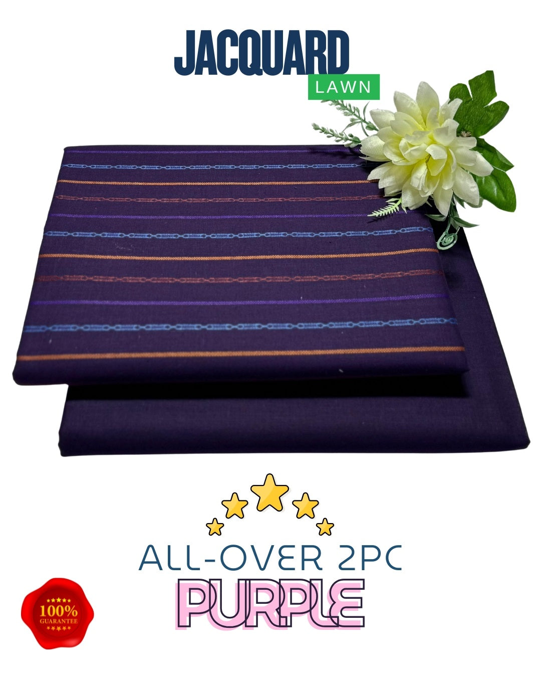 JACQUARD LAWN 2PC (LINING)-VM1010
