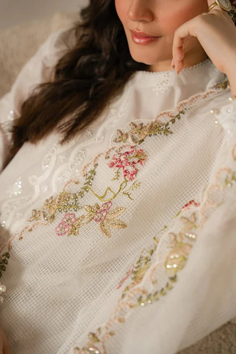 3PC-LAWN EMBROIDERED SUIT-CROSS STITCH-VM3180