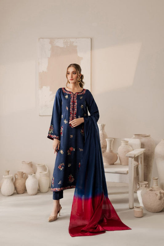 3PC-LAWN EMBROIDERED SUIT-VINTAGE-VM3181