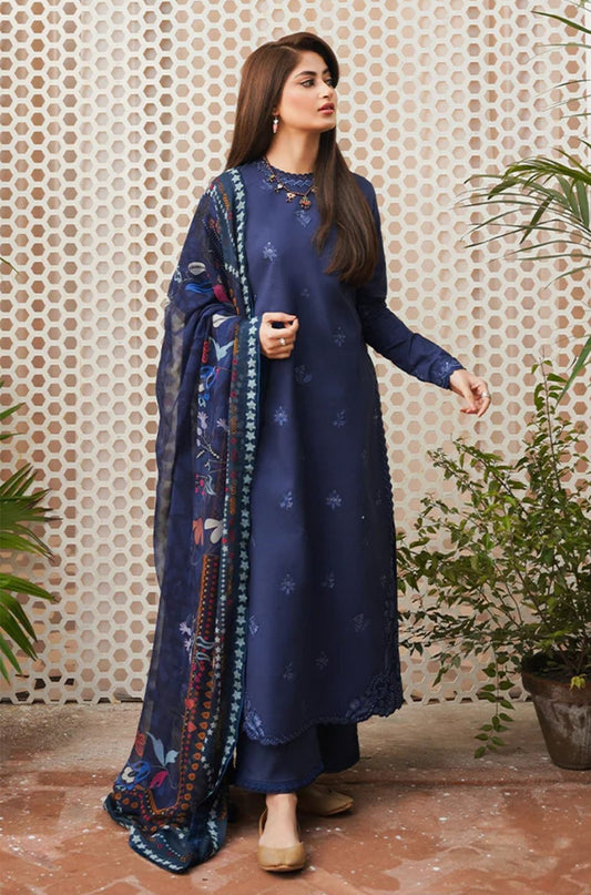3PC-LAWN EMBROIDERED SUIT-AFSANAY-VM3179