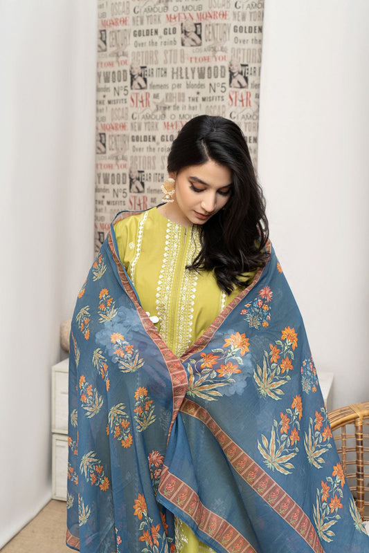 3PC-LAWN EMBROIDERED SUIT-URGE-VM3206