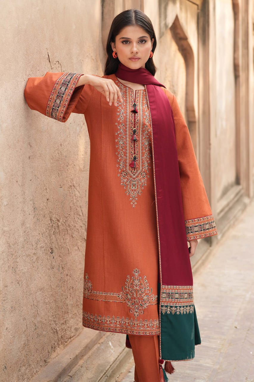 3PC-LAWN EMBROIDERED SUIT-JAZMIN-VM3214