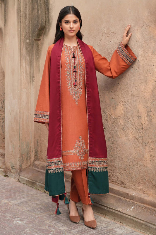 3PC-LAWN EMBROIDERED SUIT-JAZMIN-VM3214