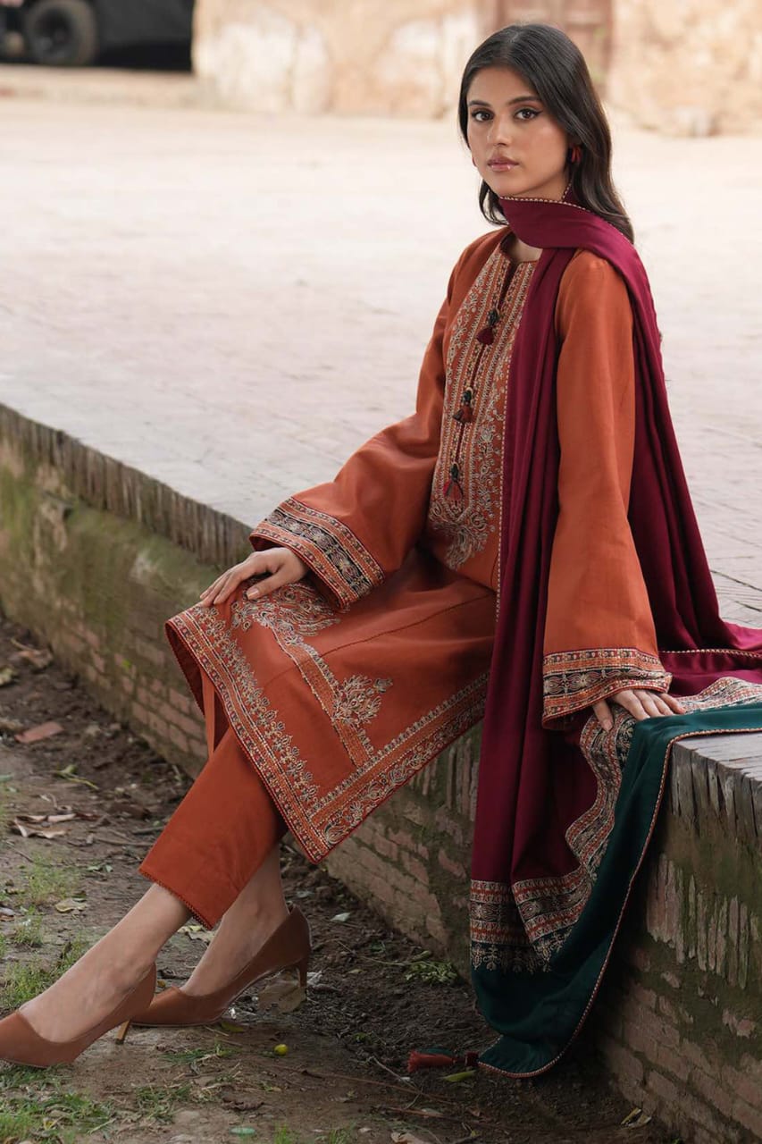 3PC-LAWN EMBROIDERED SUIT-JAZMIN-VM3214