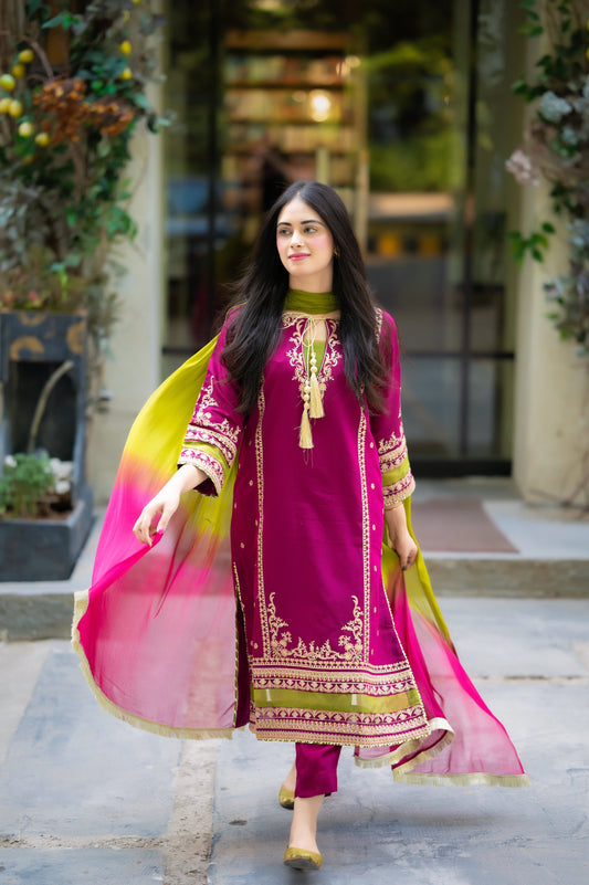 3PC-LAWN EMBROIDERED SUIT-OMAL BY KOMAL-VM3188