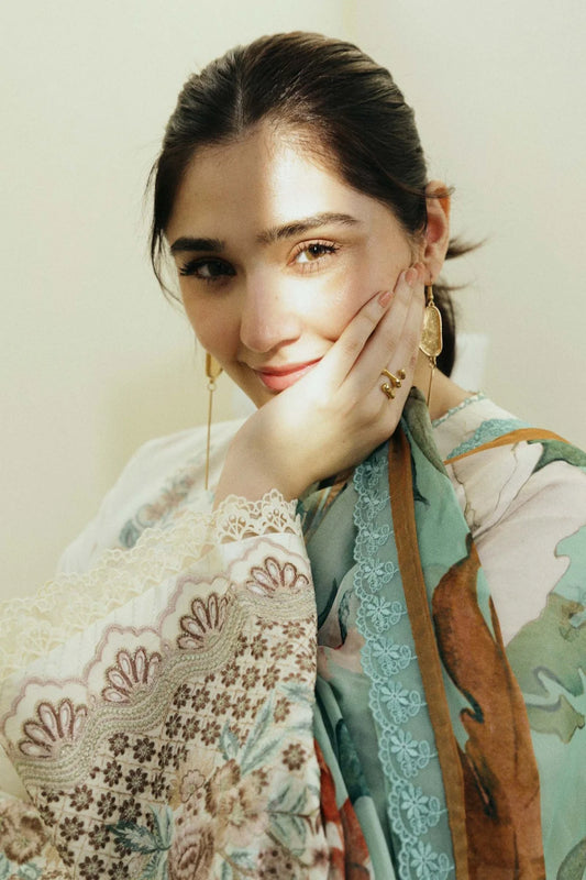 3PC-LAWN EMBROIDERED SUIT-COCO-VM237