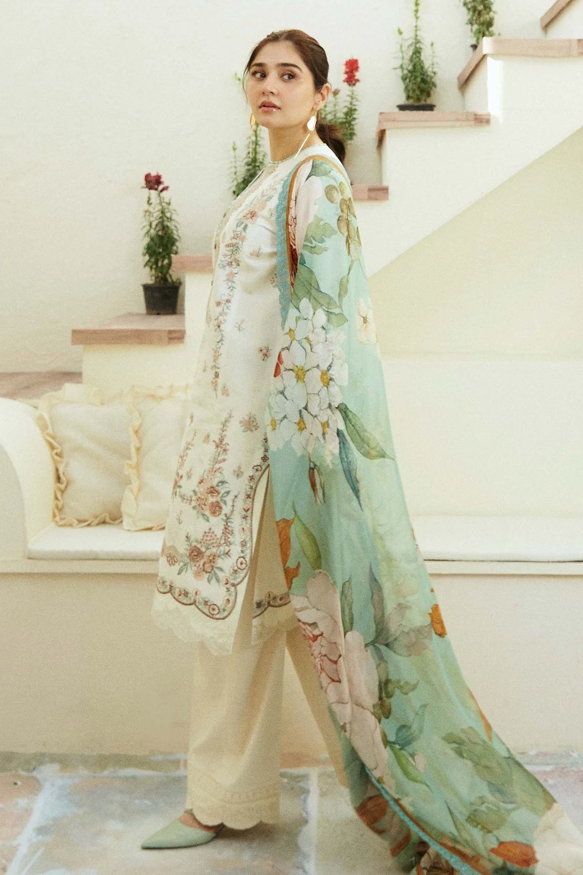 3PC-LAWN EMBROIDERED SUIT-COCO-VM237