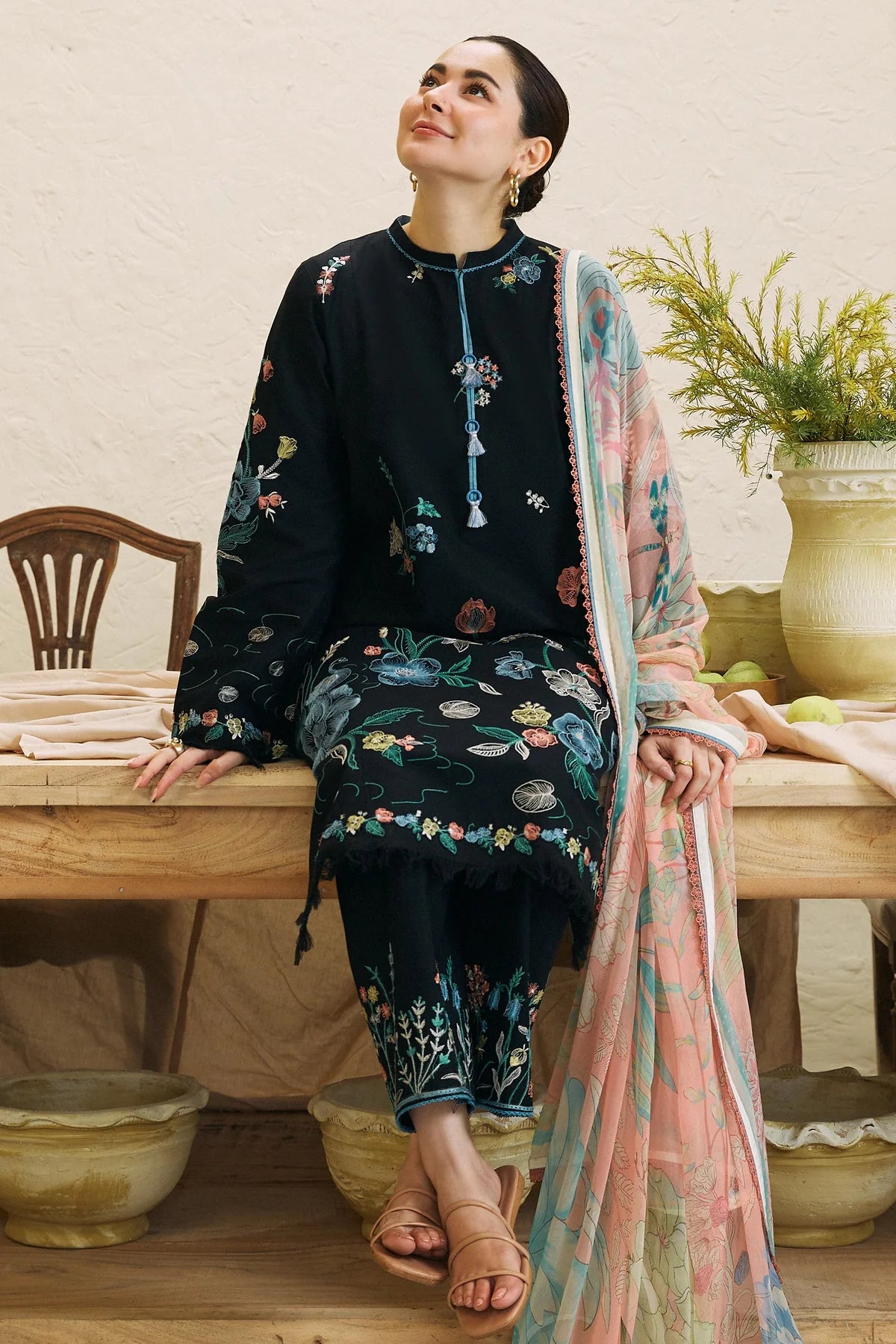 3PC-LAWN EMBROIDERED SUIT-COCO-VM263
