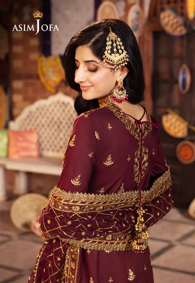AJCD-09 EMBROIDERED TWISTED SILK 3 PCS-VM1013
