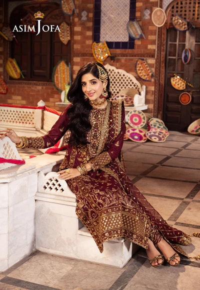AJCD-09 EMBROIDERED TWISTED SILK 3 PCS-VM1013