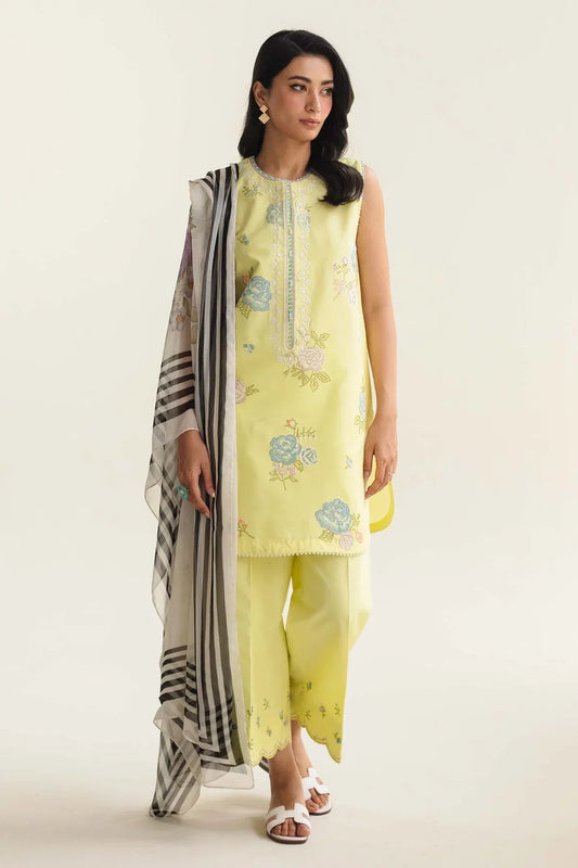 3PC-LAWN EMBROIDERED SUIT-COCO-VM259