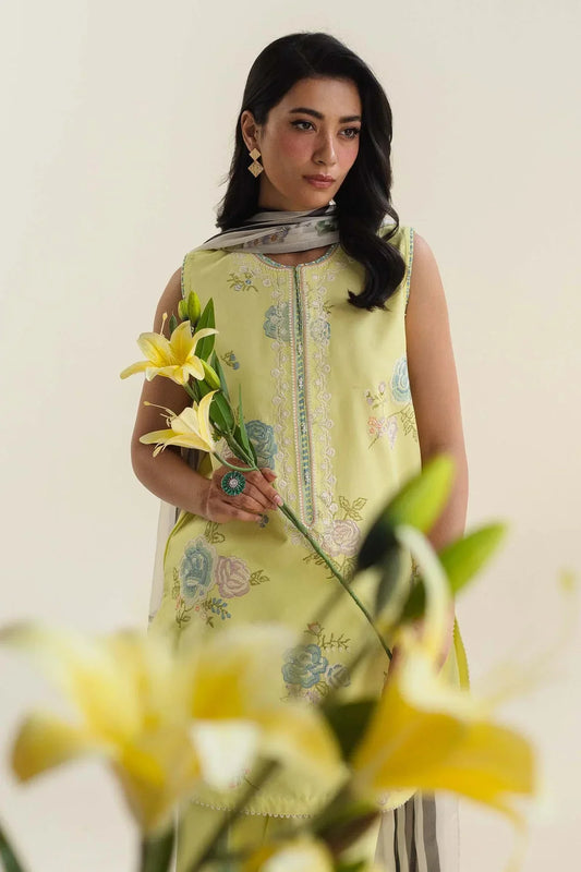3PC-LAWN EMBROIDERED SUIT-COCO-VM259