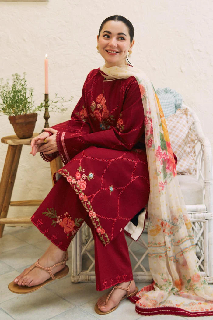 3PC-LAWN EMBROIDERED SUIT-COCO-VM222