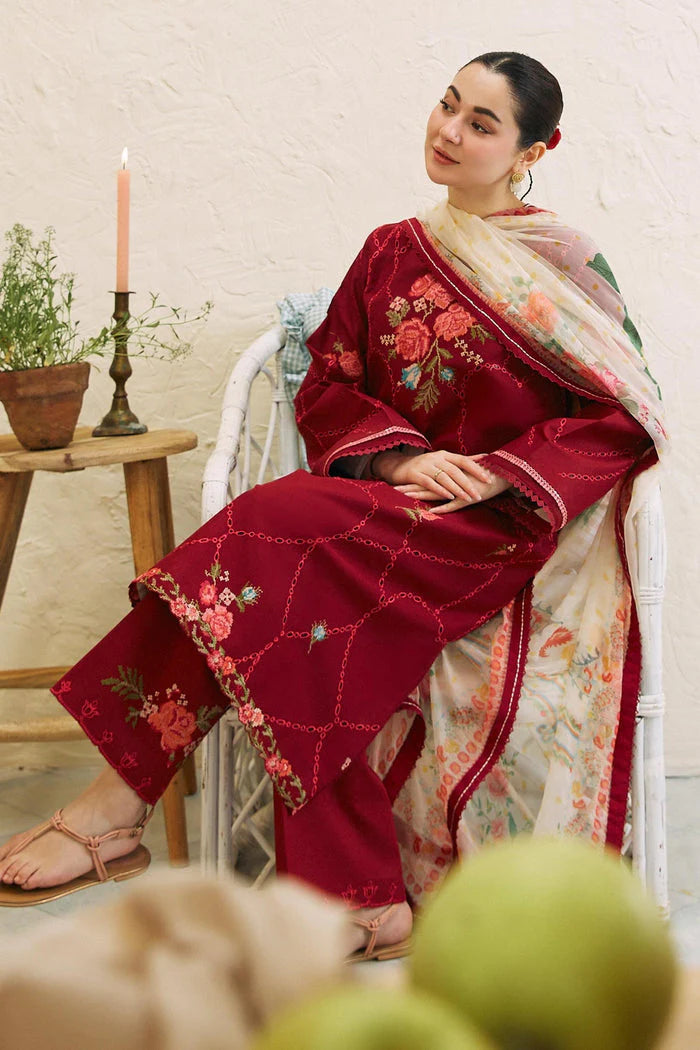 3PC-LAWN EMBROIDERED SUIT-COCO-VM222