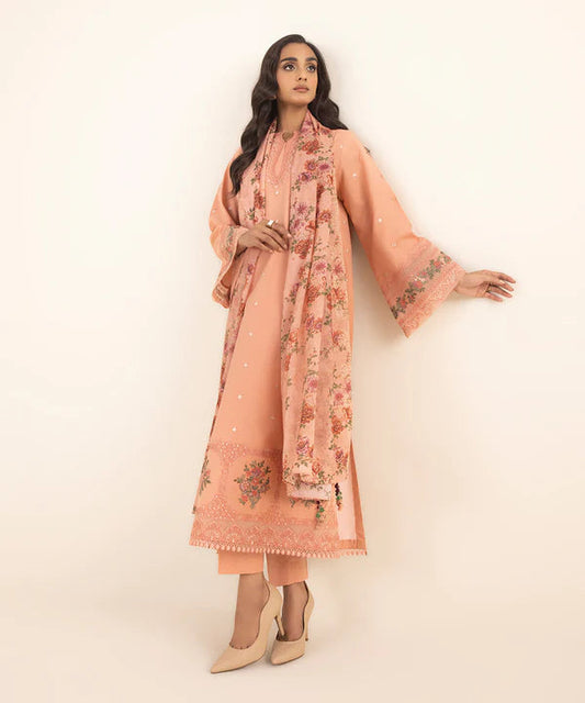 3PC-LAWN EMBROIDERED SUIT-VM3193