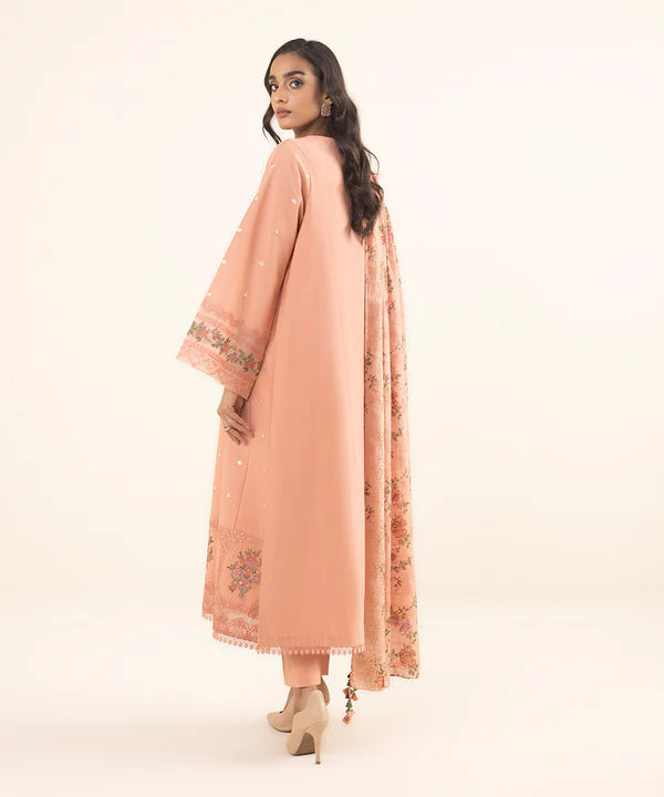3PC-LAWN EMBROIDERED SUIT-VM3193