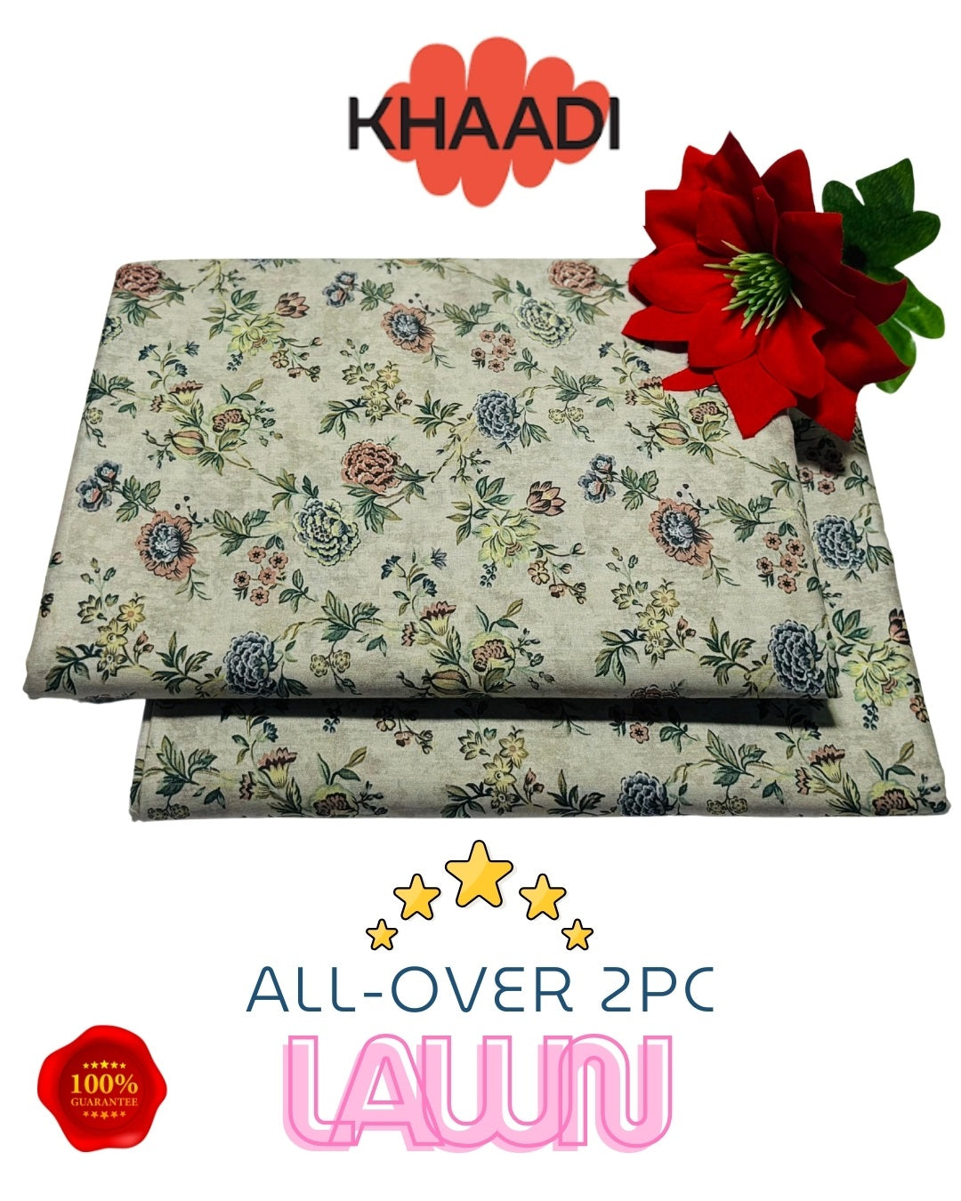 2PC Lawn suit-VM1105