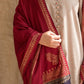 3PC- EMBROIDERED DHANAK-VM104